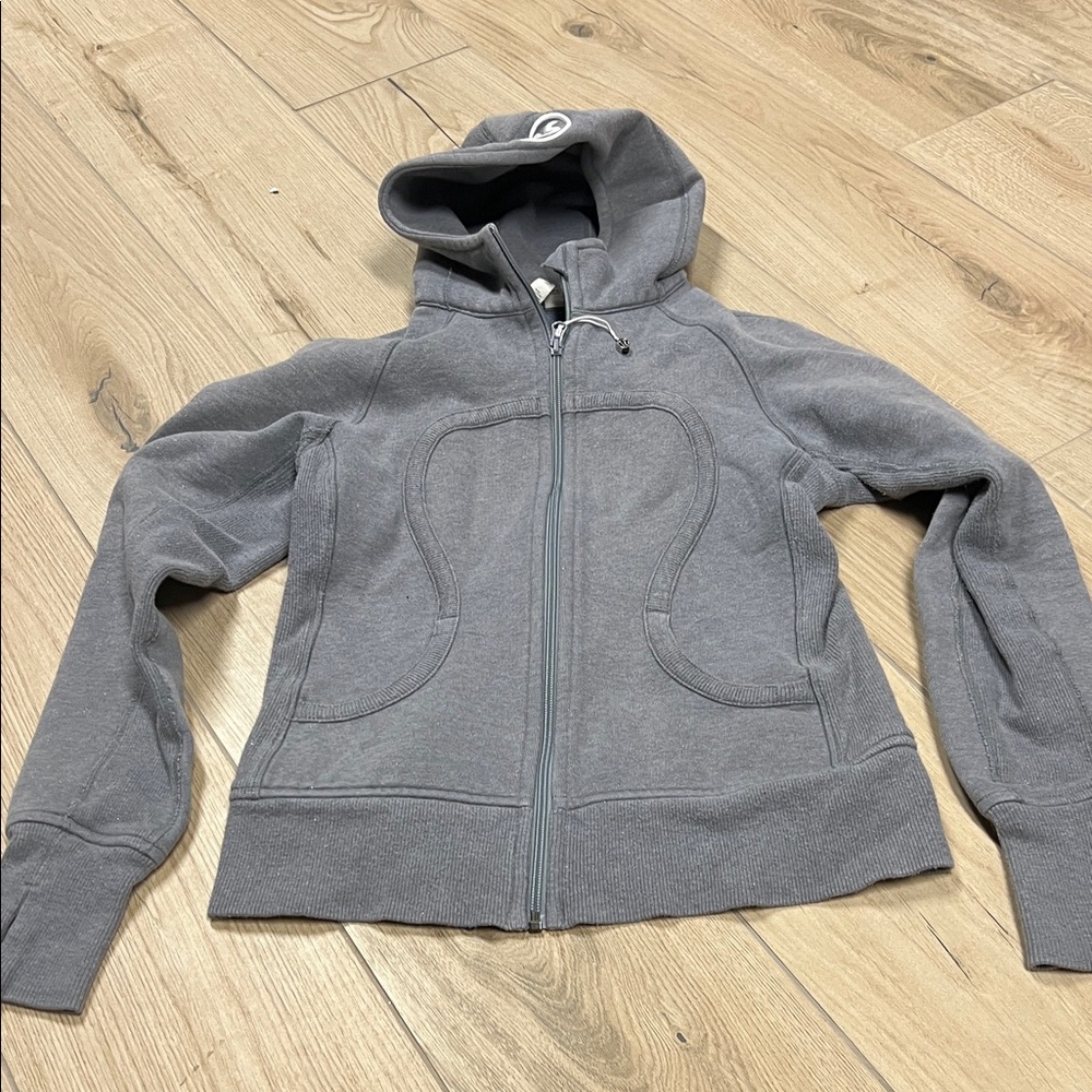 lululemon athletica Charcoal Zip-Up Hoodie